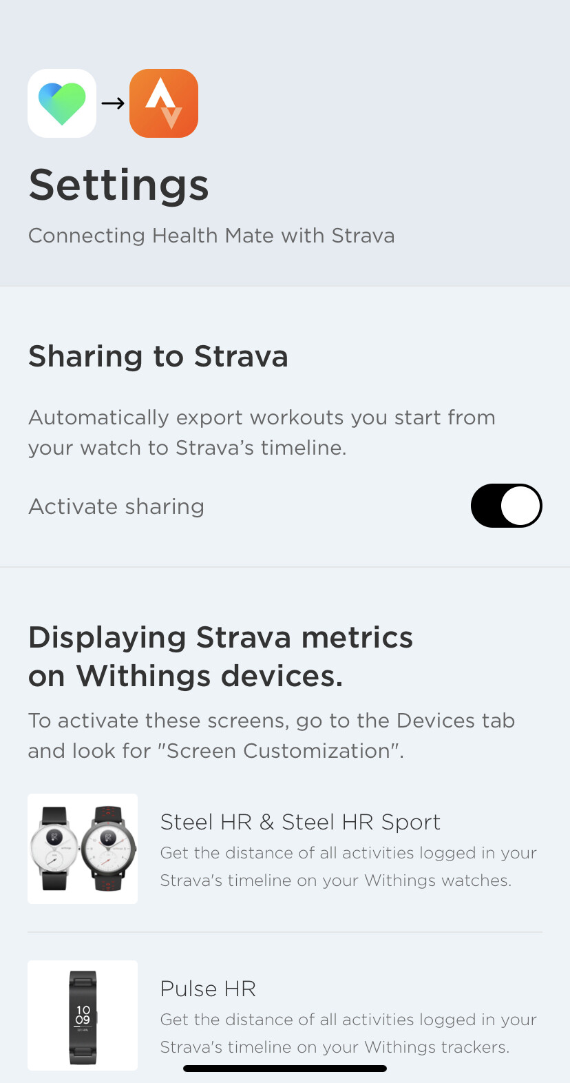 Withings Integrates with Strava — Withings