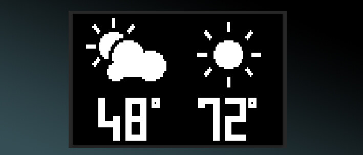 weather forecast screen