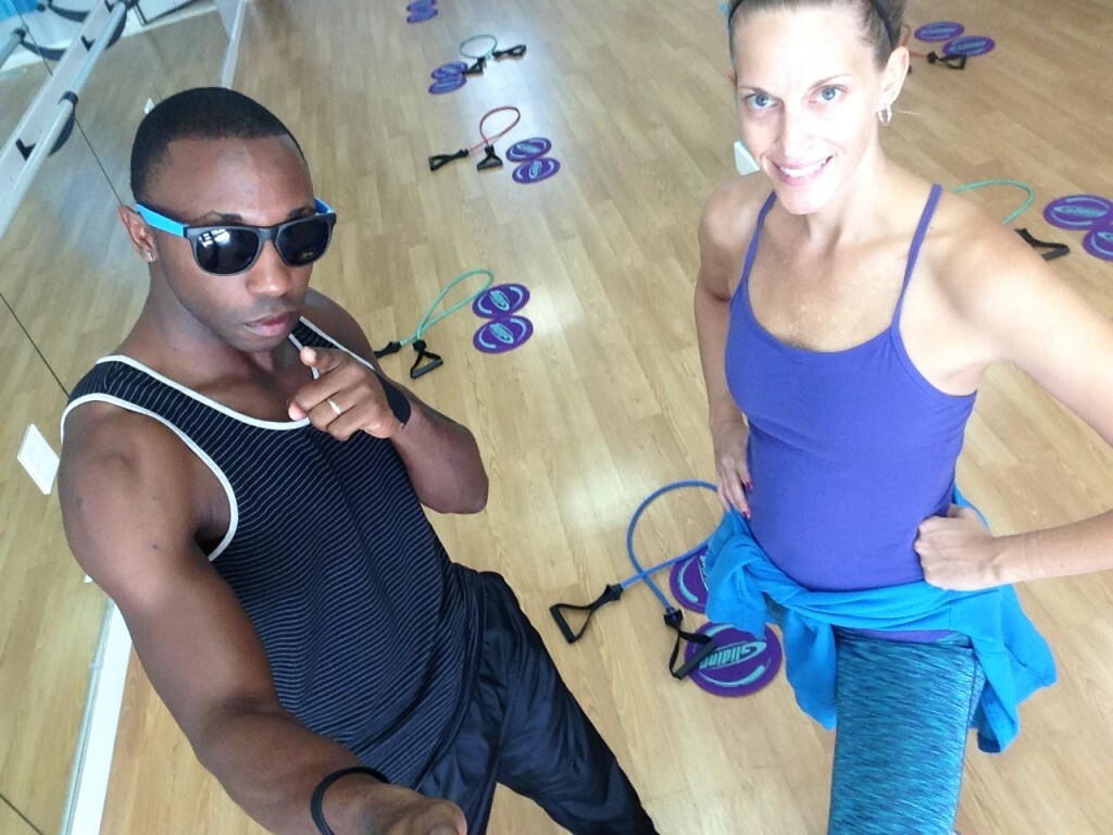 Melissa & Teno work together to keep the studio rolling